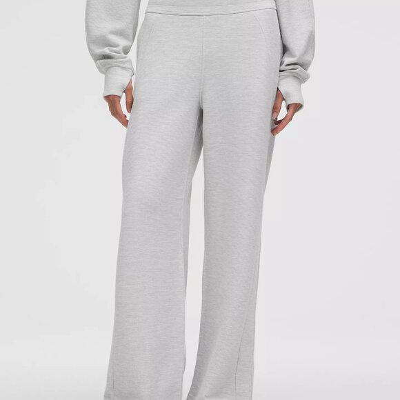 Scuba Mid-Rise Wide-Leg Pant Waffle - Picture 1 of 9